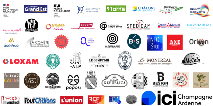 Affiche de tous les logos des partenaires