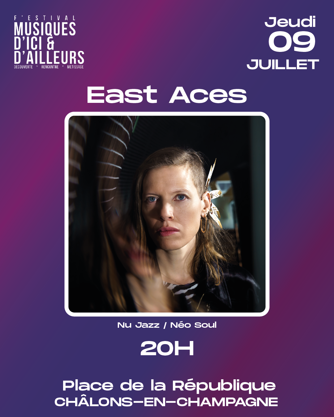 ist aicise ; jeudi 9 juillet à 20 heure place de la république Châlons-en-champagne